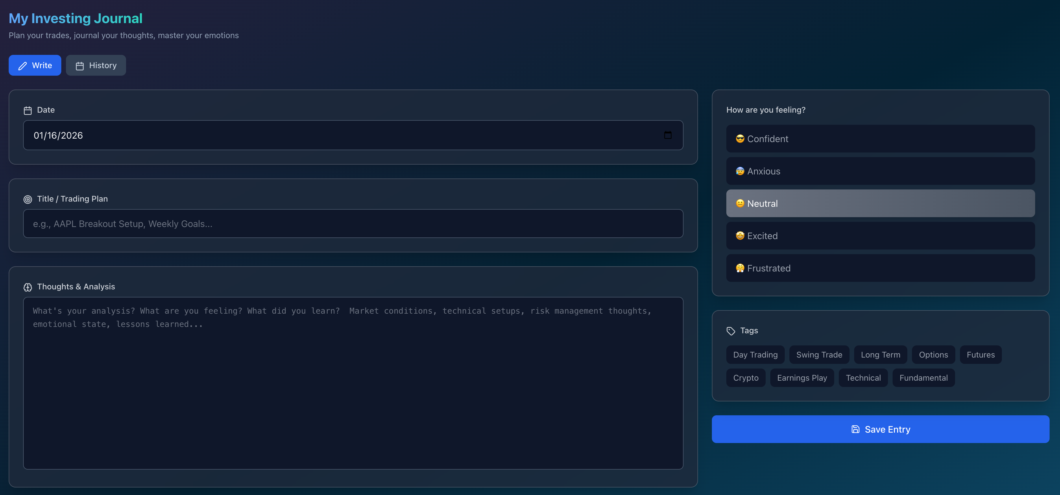 Investment Journal Preview